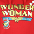 Red - Side - Wonder Woman Girls Classic Logo Pullover Hoodie