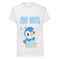White - Front - Pokemon Girls Too Cute Piplup T-Shirt