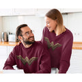 Burgundy - Back - Wonder Woman Mens Logo Sweatshirt