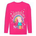 Pink - Front - Peppa Pig Girls Rainbow Sweatshirt