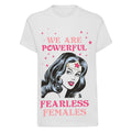 White - Front - Wonder Woman Girls Fearless T-Shirt
