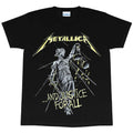 Black - Front - Metallica Womens-Ladies Justice For All Boyfriend T-Shirt