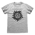 Heather Grey - Front - Supernatural Womens-Ladies Anti-Possession Symbol Boyfriend T-Shirt