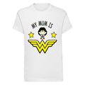 White - Front - Wonder Woman Boys My Mum T-Shirt