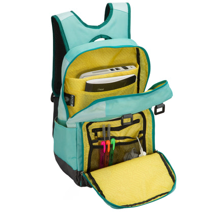 Blue - Back - Minecraft Official Childrens - Kids Diamond Armour Large School Backpack