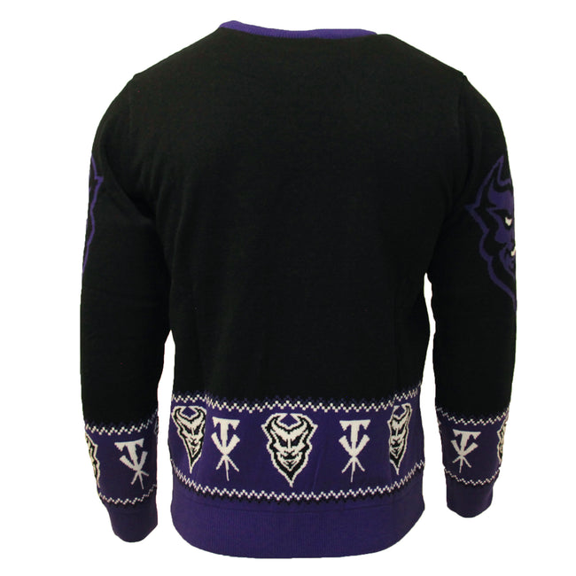Black-Purple - Back - WWE Mens The Undertaker Knitted Jumper