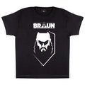 Black-White - Front - WWE Girls Braun Strowman T-Shirt