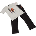 Black-Heather Grey - Back - Star Wars Boys The Mandalorian Boba Fett Pyjama Set