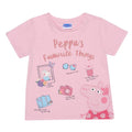 Pale Pink - Lifestyle - Peppa Pig Girls Favourite Things T-Shirt