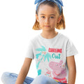 White - Side - Peppa Pig Girls Chilling Out T-Shirt