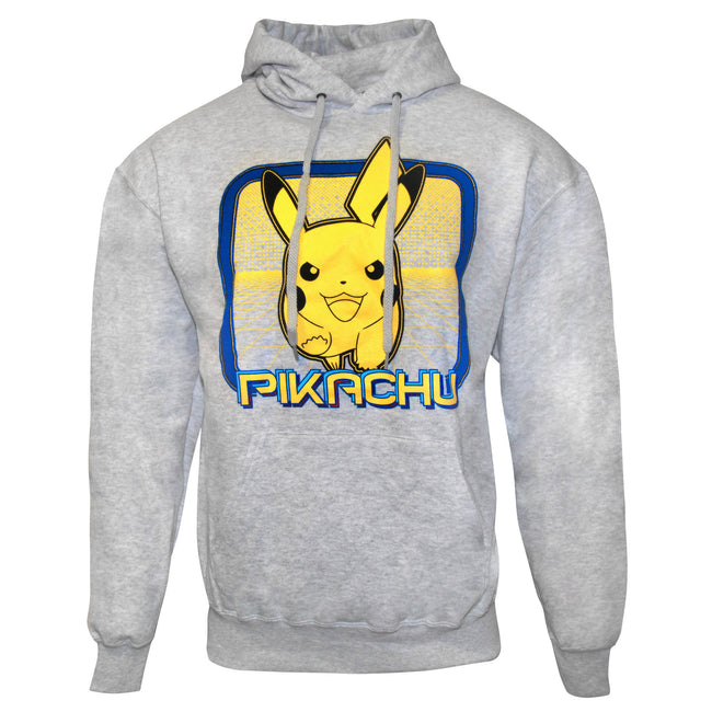 Pokemon Mens Pikachu Running Pullover Hoodie Discounts on great Brands
