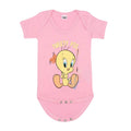 Pale Pink - Front - Looney Tunes Girls Tweety Pie Babygrow