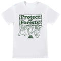 White-Green - Front - Star Wars Womens-Ladies Protect Our Forests Ewok Boyfriend T-Shirt