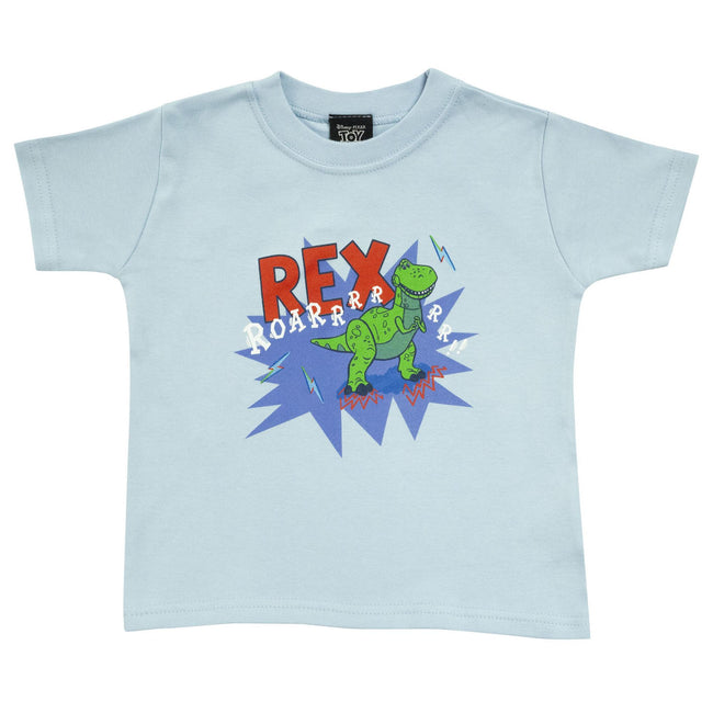 Sky Blue - Side - Toy Story Girls Rex Roar T-Shirt