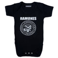 Black - Front - Ramones Baby Girls Seal Sleepsuit