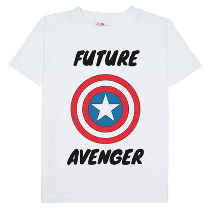 White - Side - Avengers Assemble Girls Future Avenger T-Shirt