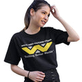 Black - Side - Alien Womens-Ladies Building Better Worlds Boyfriend T-Shirt