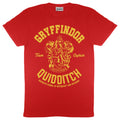 Red - Front - Harry Potter Mens Gryffindor Quidditch T-Shirt