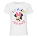White - Front - Disney Girls Lovely Little Lady Minnie Mouse T-Shirt