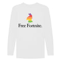 White - Front - Fortnite Boys Llama Rainbow Sweatshirt
