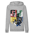 Grey Heather - Front - Harry Potter Girls Hogwarts Houses Crest Hoodie