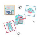 Sky Blue-Pink - Back - Peppa Pig Girls Tropical Sun Hat