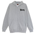 Grey Heather - Front - The Boys Mens Never Meet Your Heroes Full Zip Hoodie