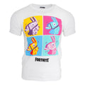 White - Front - Fortnite Unisex Adults Llama T-Shirt