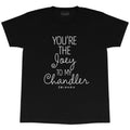 Black - Front - Friends Womens-Ladies Joey To My Chandler Boyfriend T-Shirt