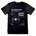 Black - Front - Star Wars Mens Tie Fighter T-Shirt