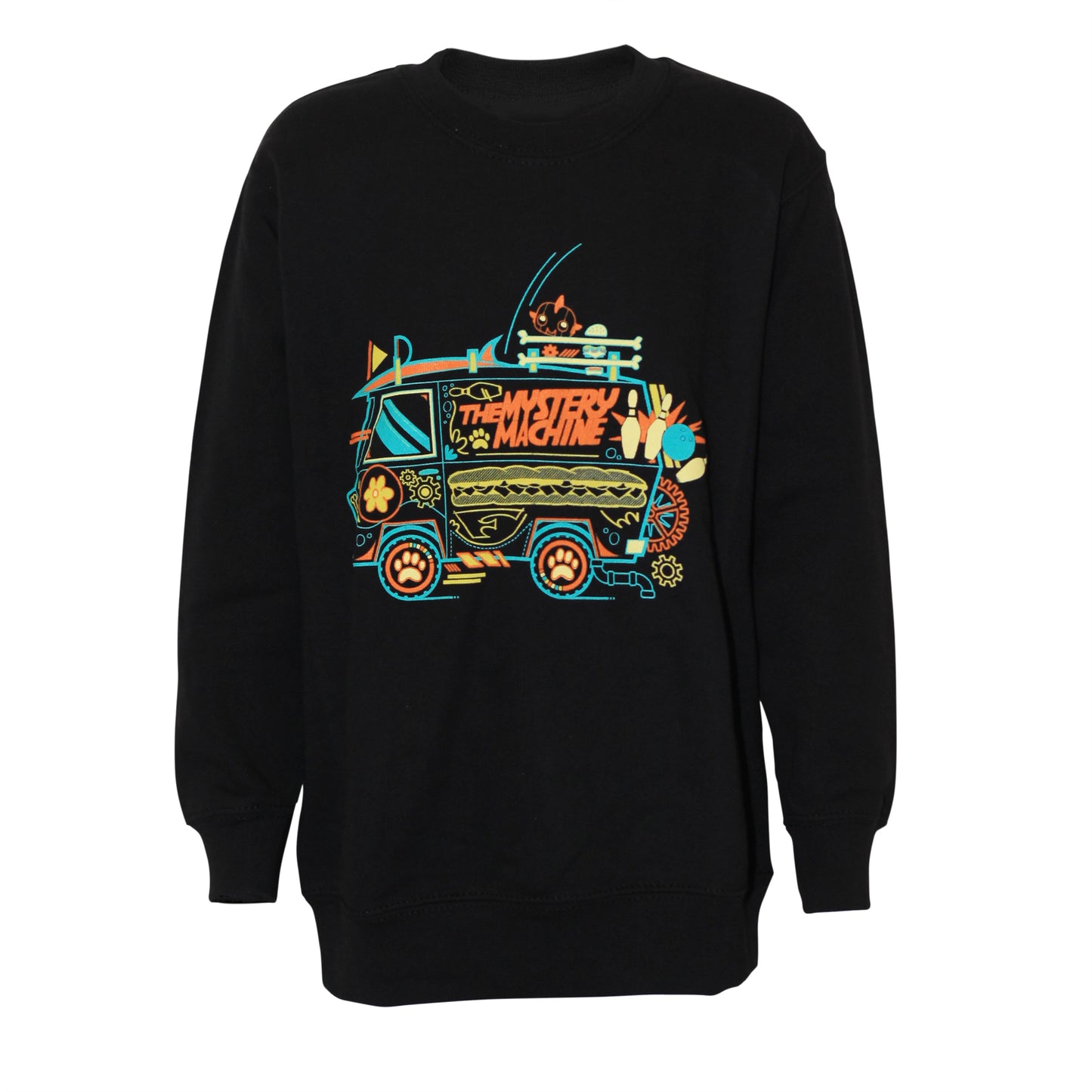 Black - Front - Scooby Doo Boys The Mystery Machine Sweatshirt