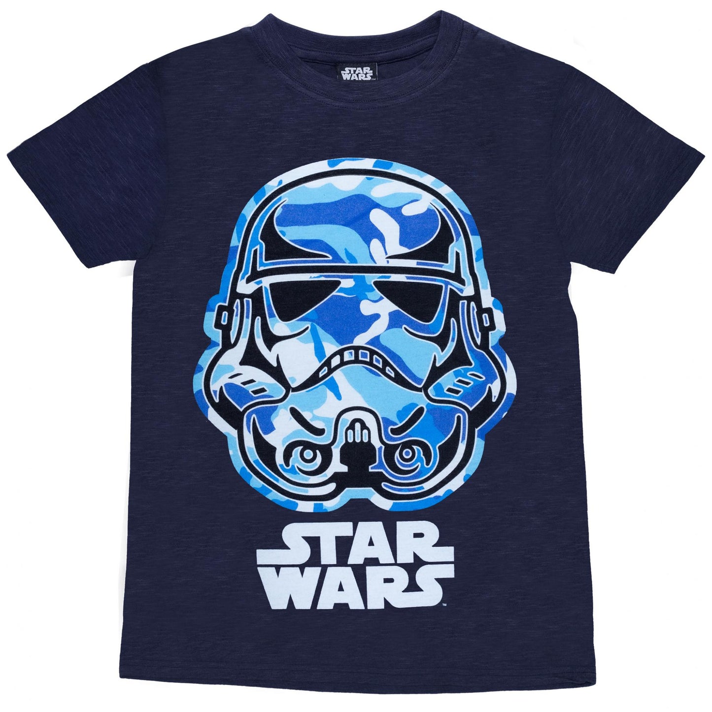 Navy - Side - Star Wars Boys Stormtrooper Camo T-Shirt