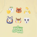 Cream-Green - Back - Animal Crossing Boys Faces Pyjama Set