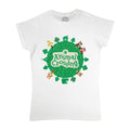 White - Front - Animal Crossing Womens-Ladies Logo Fitted T-Shirt
