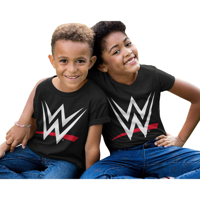 Black - Back - WWE Girls Logo T-Shirt