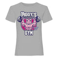 Heather Grey - Front - Piggy Girls Gym T-Shirt
