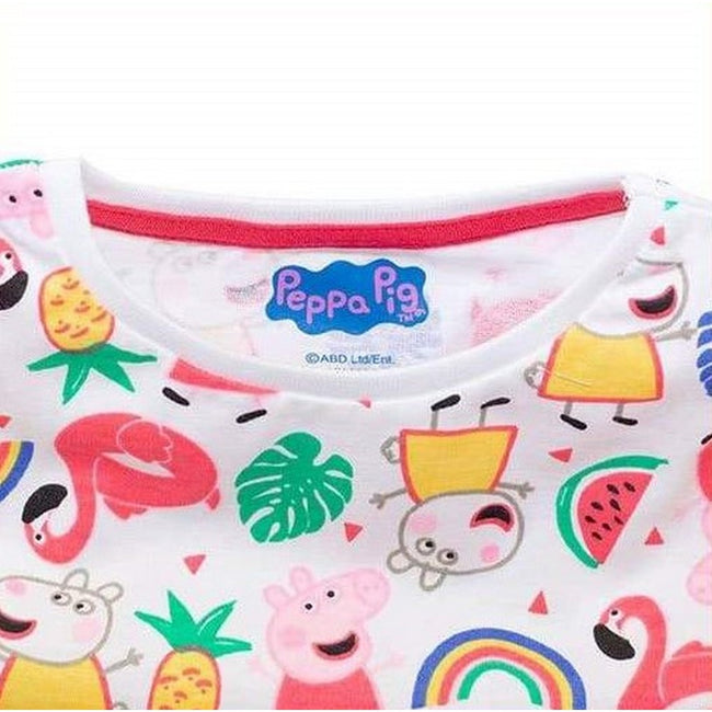 Multicoloured - Back - Peppa Pig Baby Girls One In A Melon T-Shirt Set (Pack of 2)