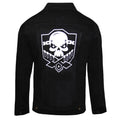 Black - Back - Call Of Duty Womens-Ladies Skull Logo Denim Jacket