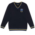 Navy - Front - Harry Potter Boys Ravenclaw Knitted Jumper