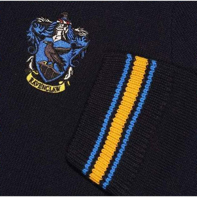 Navy - Side - Harry Potter Mens Ravenclaw Knitted Jumper