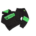 Black-Green - Back - X-Box Girls Logo Hoodie And Joggers Set