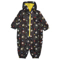 Black - Front - Disney Baby Boys Mickey Mouse Face AOP Puddle Suit