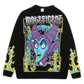 Black-Purple-Blue-Yellow - Front - Maleficent Womens-Ladies Knitted Jumper