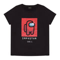 Black - Front - Among Us Childrens-Kids Impostor T-Shirt