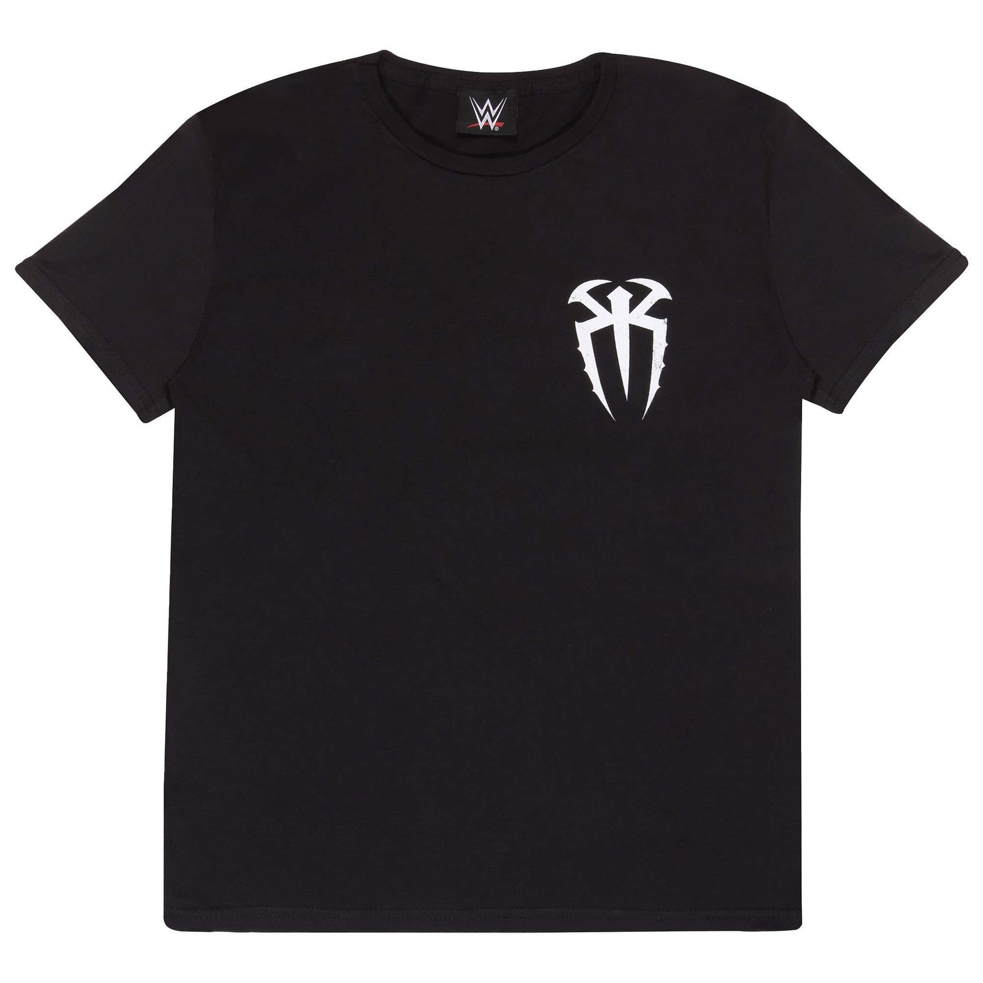 Black-White - Front - WWE Childrens-Kids Head of the Table Roman Reigns T-Shirt