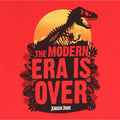 Red-Black - Back - Jurassic Park Childrens-Kids Modern Era Is Over T-Shirt