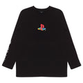 Black - Front - Playstation Childrens-Kids PS1 Logo Long-Sleeved T-Shirt