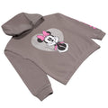 Grey - Back - Minnie Mouse Girls Heartfelt Pull Over Hoodie