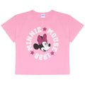 Pink-White - Front - Mickey Mouse Girls Minnie Mouse T-Shirt