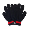 Black-Red - Front - WWE Boys Logo Gloves